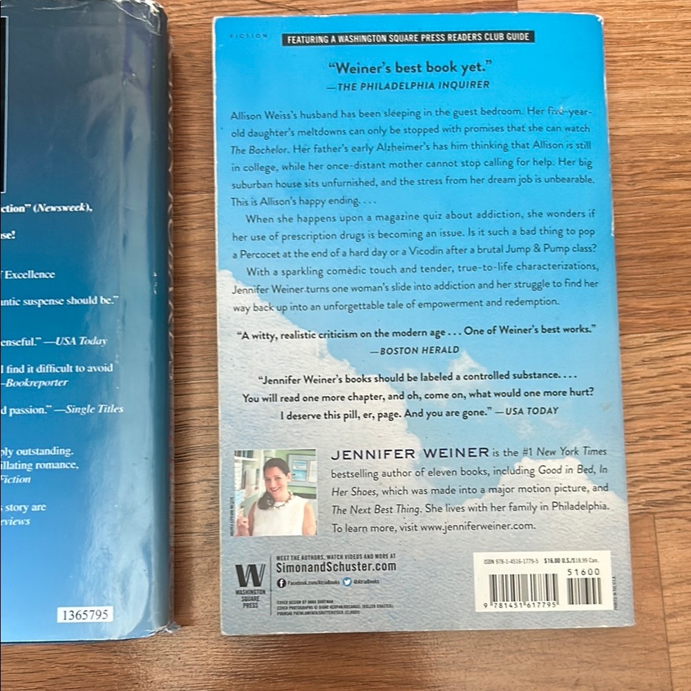 Karen Robards 'Shiver' and Jennifer Weiner 'All Fall Down' Books - Picture 2 of 5